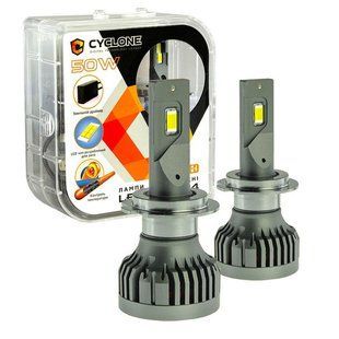 Світлодіодна лампа для фар CYCLONE LED H7 5000K 5100LM CR TYPE 34 2 ШТ TYPE 34 фото