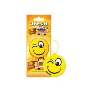 Ароматизатор на дзеркало сухий AREON Smile Dry Смайлик "Ваніль" ABP11 фото