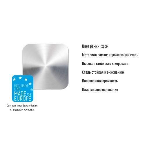 Рамка номера нерж. РНС-55055 с сеткой (РНС-55055) РНС-55055 фото