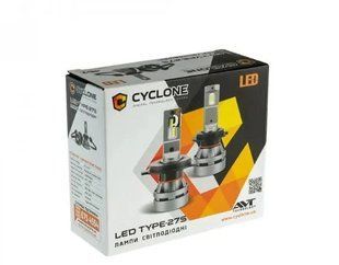 ЛАМПА СВЕТОДИОДНА ДЛЯ ФАР CYCLONE LED H7 5000K 5100LM CR TYPE 27S 2 ШТ TYPE 27S 26W фото