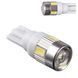 Лампа PULSO/габаритная/LED T10/6SMD-5630/12v/1w/240lm White with lens (LP-142446) LP-142446 фото 1