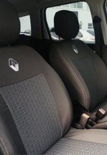 Чохли на сидіння, авточохли "NIKA" Fiat Scudo c 2007р 1+2 колір темно-сірий RE59 фото