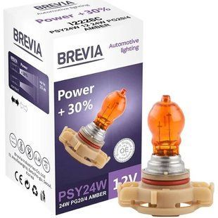 Галогенова лампа Brevia PSY24W 12V 24W PG20/4 AMBER Power +30% CP 12226C 12226C фото