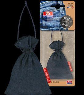 Ароматизатор Dr.Marcus (Освежитель воздуха в машину) Fresh Bag Denim - на зеркало _ Gold 1370957065 фото