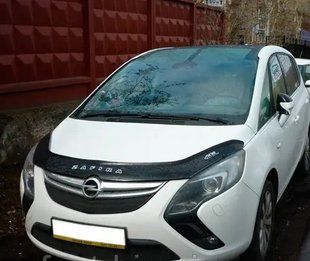 Дефлектор на капот (мухобойки) Opel Zafira С 2011 - 2019 OP14 фото