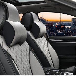 Автомобильная подушка с эффектом памяти Elegant 700 503 на подголовник Серая ( 2шт) 700 503 фото