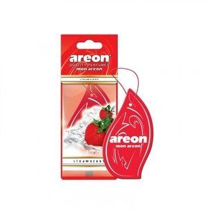Ароматизатор на зеркало сухой AREON Лист Mon "Клубника" LR19 фото