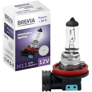 ГАЛОГЕНОВА ЛАМПА BREVIA H11 POWER +30% 12011PC 12011PC фото