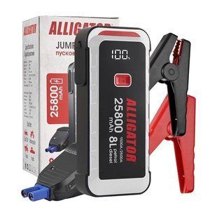 Портативний пусковий пристрій Alligator 1500A / 2500 A, 25800 mAh.Бустер для АКБ ALLIGATOR JS847 JS847 фото