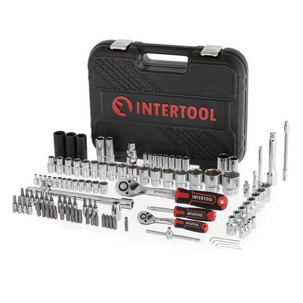 Набір інструментів 111 од. STORM, 1/2", 1/4", Сr-V INTERTOOL ET-8111 ET-8111 фото