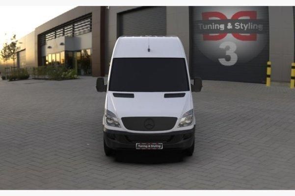 Зимова накладка на решітку радіатора Mercedes Sprinter W906 2006-2013 (Верхня) матова 01364 фото