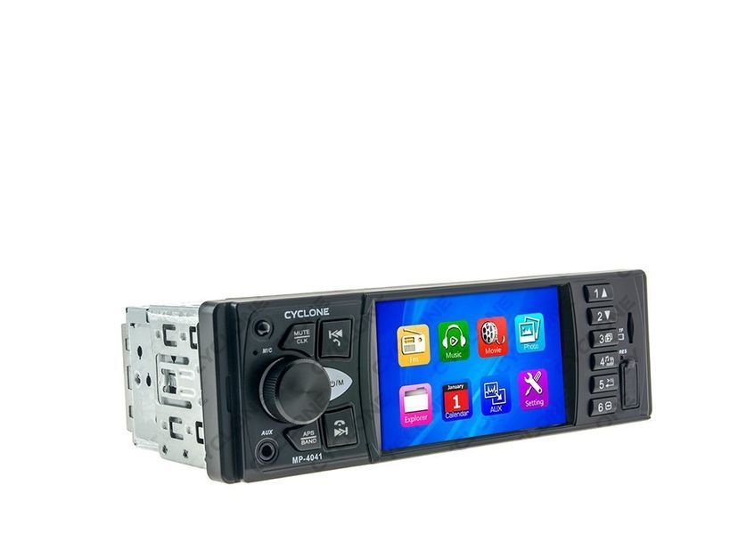 Магнитола 1DIN Cyclone MP-4041 Блютуз / АВТОМАГНИТОЛА CYCLONE MP-4041 R Bluetooth MP-4041 фото