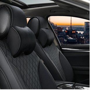 Автомобильная подушка с эффектом памяти Elegant 700 503 на подголовник Черная ( 2шт) 700 506 фото