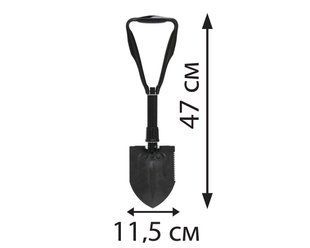 Лопата штыковая складная Lavita Compact. Лопатка саперская складная .Лопата туристическая складная LA 250604 фото