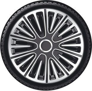Колпаки на колеса. Колпаки колесные ARGO R15 MOTION Silver/Blak. Колпаки на диски (комплект) 4 шт 1761408655 фото
