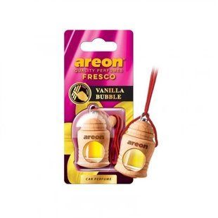 Ароматизатор на дзеркало рідкий 8 мл AREON Fresco Бут.+Корок "Ваніль + Живлення. гумка" FRTN03 фото