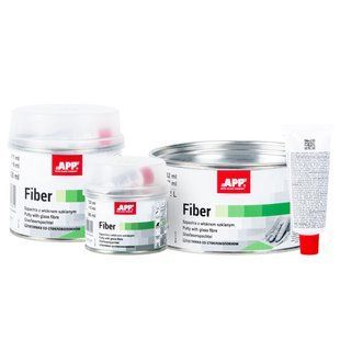 Шпаклівка зі скловолокном, з затверджувачем "Fiber", APP, 1200ml, 010212 98116 фото