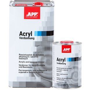 Растворитель, медленный, к акриловым и базовым продуктам "Verd&uuml;nnung", APP, 1l, 030101 98748 фото