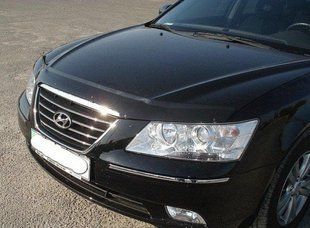 Дефлектор на капот (мухобойки) Hyundai Sonata (NF) 2004-2009 HYD09 фото