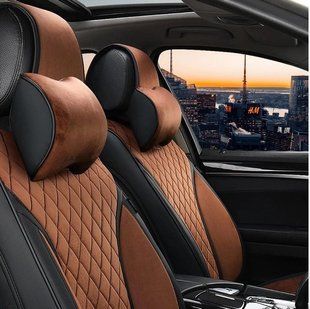 Автомобильная подушка с эффектом памяти Elegant 700 504 на подголовник Коричневая ( 2шт) 700 505 фото
