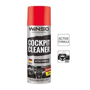 Поліроль пластика Winso Cockpit Cleaner полуниця 200мл, Поліроль торпеди Вінсо полуниця 820260 фото