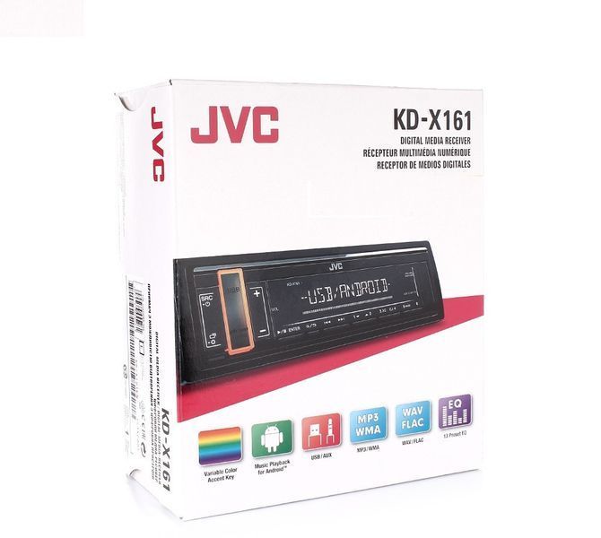 Магнитола 1DIN JVC KD-X162 / АВТОМАГНИТОЛА JVC KD-X162 KD-X162 фото