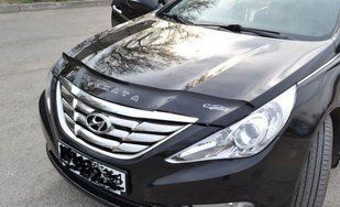 Дефлектор на капот (мухобойки) Hyundai Sonata (YF) 2009- HYD23 фото