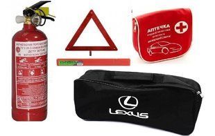 Набор автомобилиста техпомощи для Lexus стандарт с логотипом авто на сумке Lexus фото
