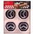 Наклейки на ковпаки, діам. 55 мм "MAZDA" чорні (4 шт) (K) K фото