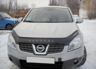 Дефлектор на капот (мухобойки) Nissan Qashqai 2006-2009 NS12 фото