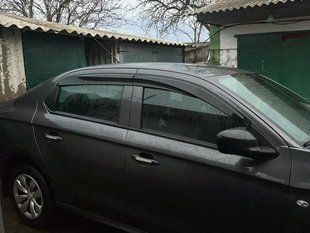 Ветровики Citroen C-Elysee 2013-> Sunplex Sport Турция. Дефлекторы окон для Citroen C-Elysee 2013-> SP-S-46-6 фото