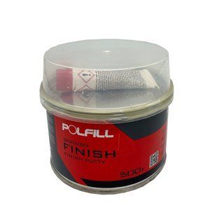 Шпатлевка финишная, с отвердителем, Polfill, 500g, 43123 97839 фото