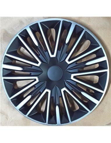 Колпаки на колеса. Колпаки колесные ARGO R15 JEREZ SILVER&BLACK . Колпаки на диски (комплект) 4 шт 1761408709 фото