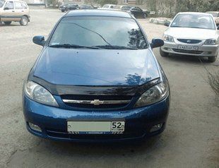 Дефлектор на капот (мухобойки) Chevrolet Lacetti седан 2003-2013 р. СКИ0081Т фото