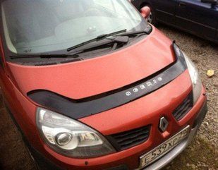 Дефлектор на капот (мухобойки) Renault Scenic (II) 2003-2009 RL19 фото