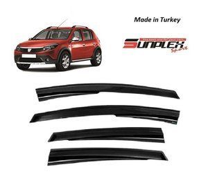 Дефлектори вікон Renault SANDERO STEPWAY Sunplex Sport .Дефлектори вікон для Renault SANDERO STEPWAY Sunplex Sport SP-S-36 фото