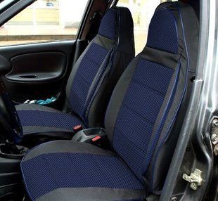 Чохли на сидіння, авточохли "ПИЛОТ" ВАЗ 2107 колір синій 1651172732 фото