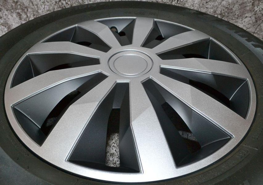 Ковпаки на колеса. Ковпаки колісні ARGO R14 PENTA Silver/Black. Ковпаки на диски (комплект) 4 шт 1761408660 фото