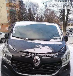 Дефлектор на капот (мухобойки) Renault Trafic 2014- RL56 / RL57 фото