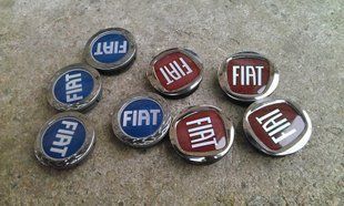 Колпачки на литые диски / заглушка диска Fiat 56/58мм синие (к-т 4шт) 1485247751 фото