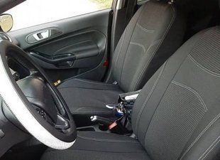 Чохли на сидіння, авточохли "NIKA" Fiat Scudo c 2007р 1+2 колір темно-сірий TO18 фото