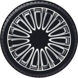 Колпаки на колеса. Колпаки колесные ARGO R15 Lemans SILVER/BLACK . Колпаки на диски (комплект) 4 шт 1761408711 фото