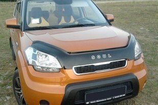 Дефлектор на капот (мухобойки) Kia Soul 2009-2012 KA15 фото