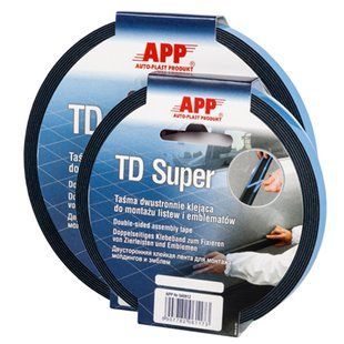 Скотч двухсторонний "TD Super", APP, 25mmx5m, синий, 040814 99289 фото