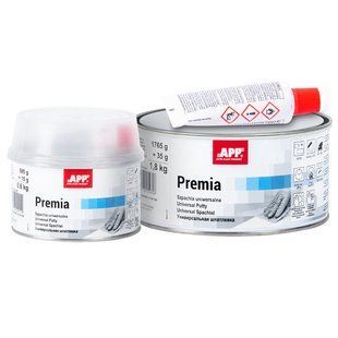 Шпатлевка универсальная, с отвердителем "Premia", APP, 1,8kg, 010310 98752 фото