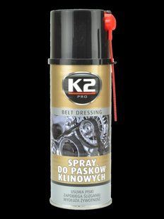 Смазка клиновых ремней "K2" BELT DRESSING 400 мл W126 фото