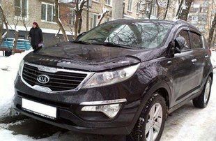 Дефлектор на капот (мухобойки) Kia Spotage 2010-2016 KA20 фото