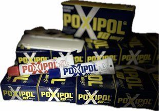 Клей епоксидний двокомпонентний POXIPOL 10 хвилин металевий. Універсальний автомобільний клей Poxipol 14 мл 03529 фото