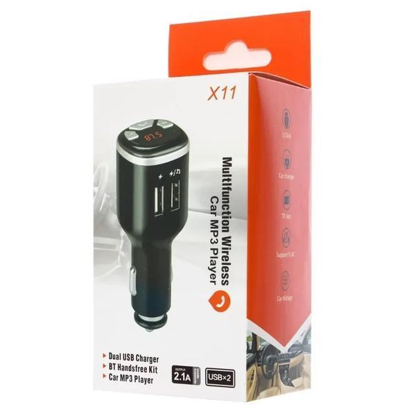 FM Модулятор X11 &ndash; 2 USB + Bluetooth 55116 фото