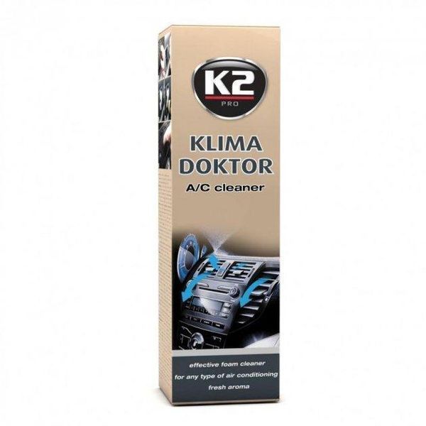 Очиститель кондиционера K2 Klima Doctor 500 мл. Очиститель системы кондиционирования K2 KLIMA DOCTOR 500 мл W100 фото